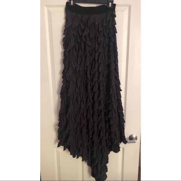 Free People RARE Tiered Maxi Skirt - Picture 4 of 7